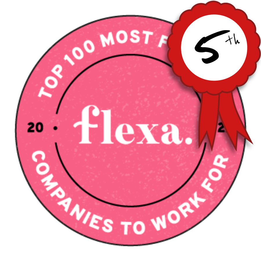 Flexa Top 100 Most Flexible Companies To Work For 2022 Badge