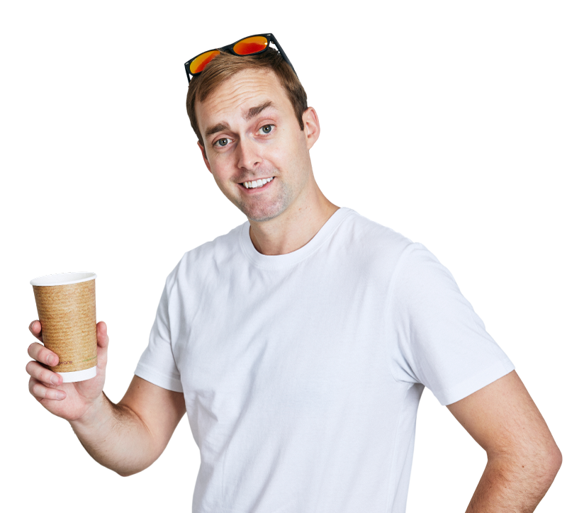 Carl with coffee